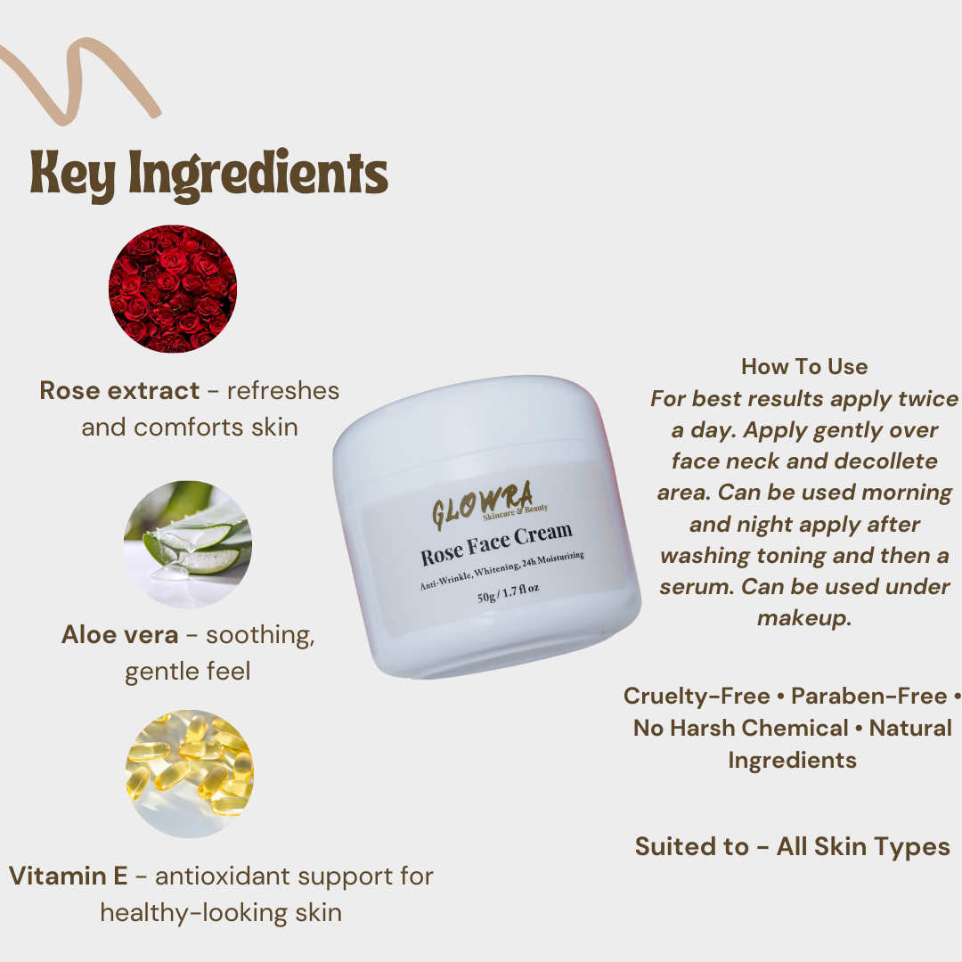 Rose Face Cream - 50 ml