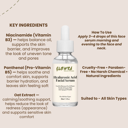 Hyaluronic Acid Face Serum - 30ml