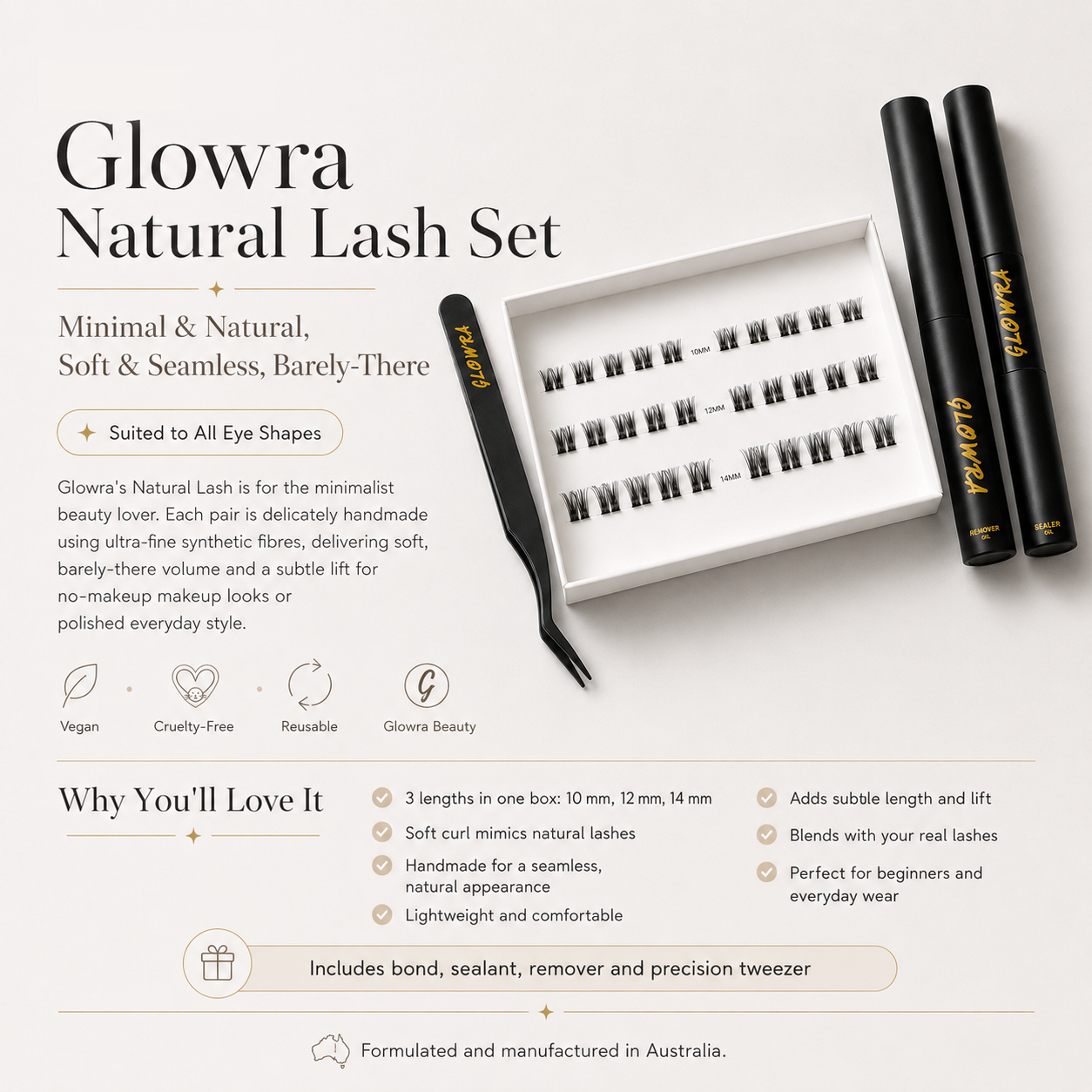 Glowra Natural Lash Set