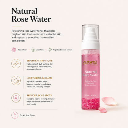 Natural Rose Water Toner - 130ml